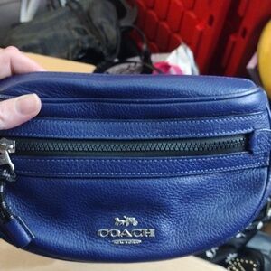 purple coach belt bag
